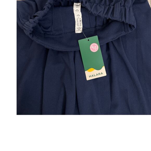 Halara Flex Navy Blue High Waist Pocket Wide Leg Casual Pants Size Womens XS NWT - Picture 5 of 5